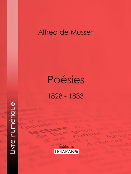 Title details for Poésies by Alfred de Musset - Available